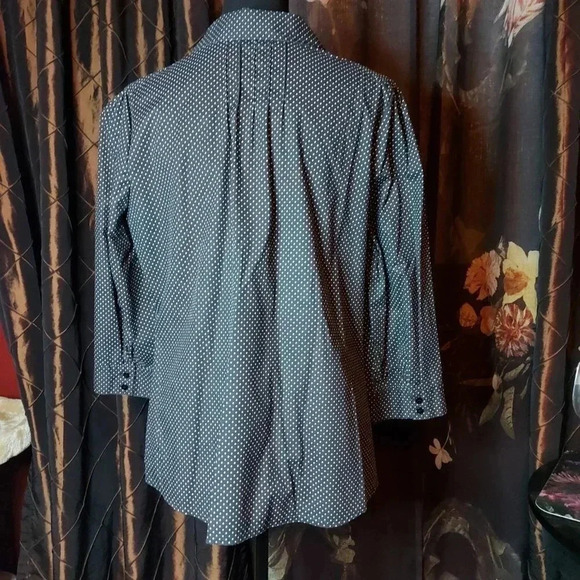 A.N.A  | Small Polka Dot Black and White Blouse - Picture 2 of 13